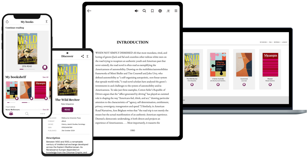 Ebooks and audiobooks from Melbourne University Publishing